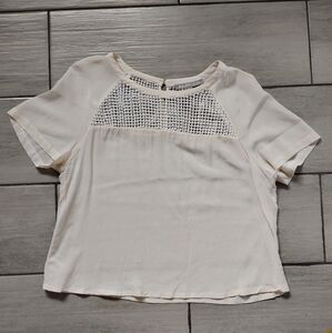 Daniel Rainn Ivory Top Silk/Cotton Size L